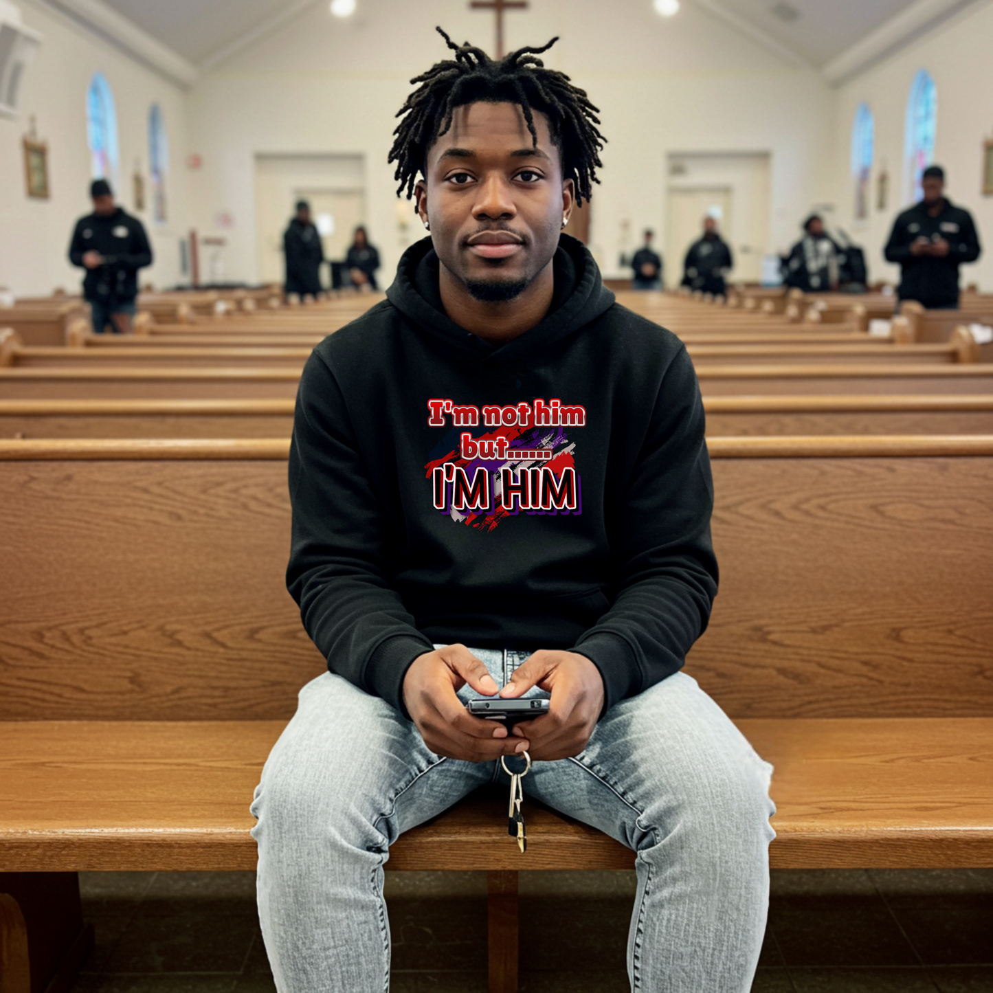 "I'm not HIM/HER...But I'M HIM/HER" hoodies