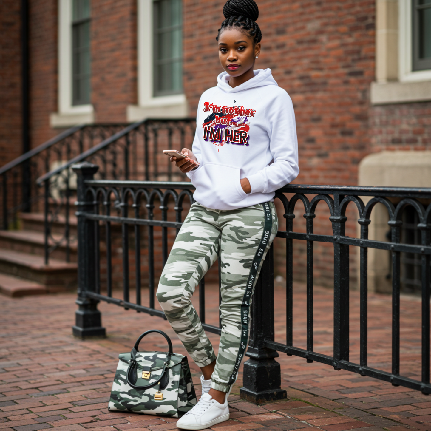 "I'm not HIM/HER...But I'M HIM/HER" hoodies