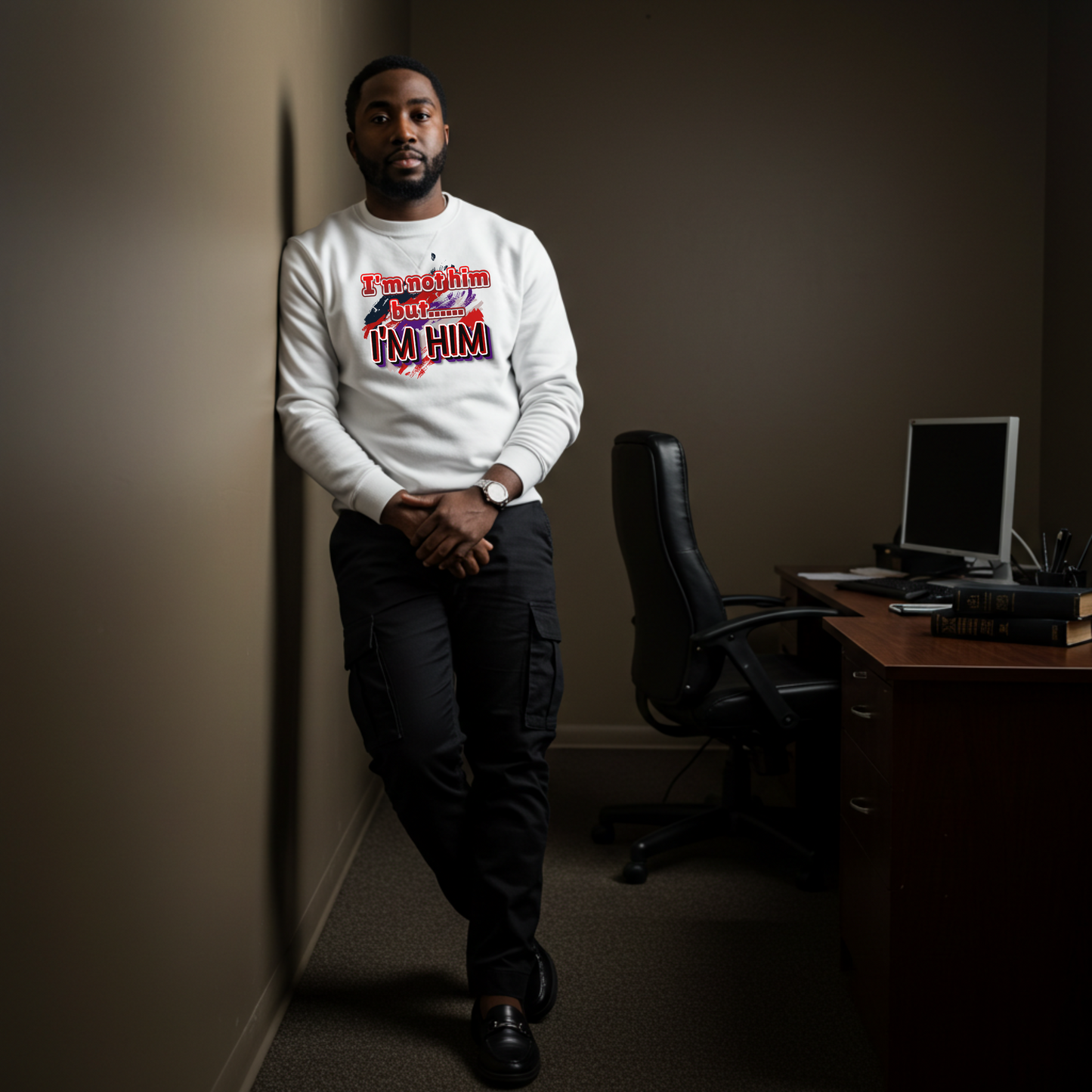 "I'm not him / I'm not her" Crewneck Sweatshirt