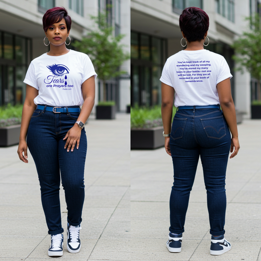 Tears Are Prayers Too – Psalm 56:8 Short Sleeve Tee