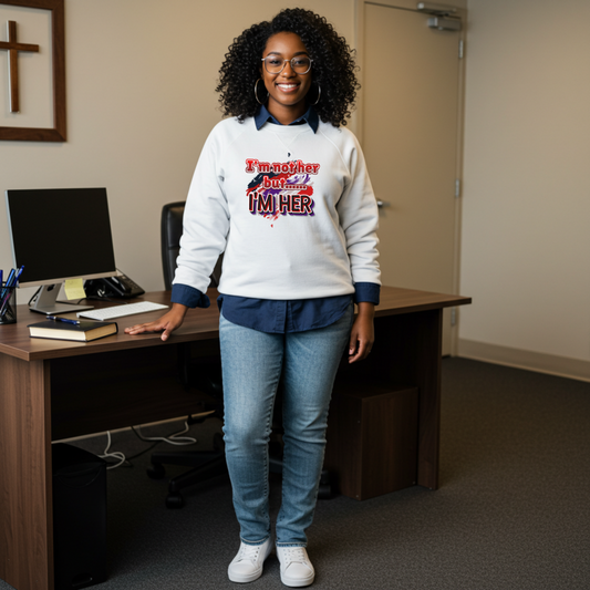 "I'm not him / I'm not her" Crewneck Sweatshirt