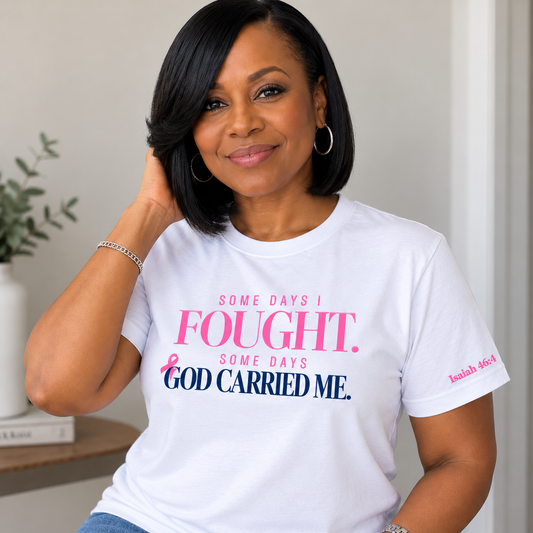 Some Days I Fought, Some Days God Carried Me — Crewneck Tee
