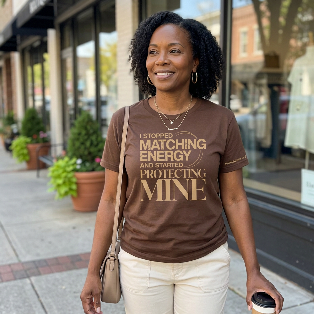 I Stopped Matching Energy and Started Protecting Mine Unisex Tee